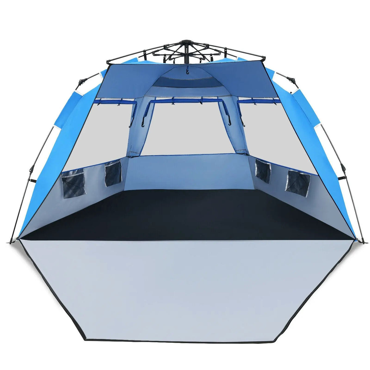 3-4 Person Easy Pop Up Beach Tent UPF 50+ Portable Sun Shelter, photo 3 of 7