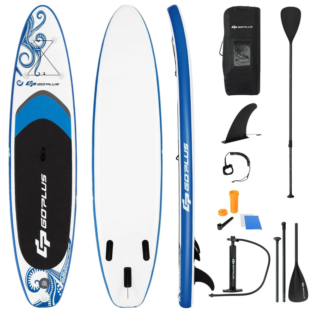 11-Feet Inflatable Paddle Board with Carry Bag, photo 4 of 16