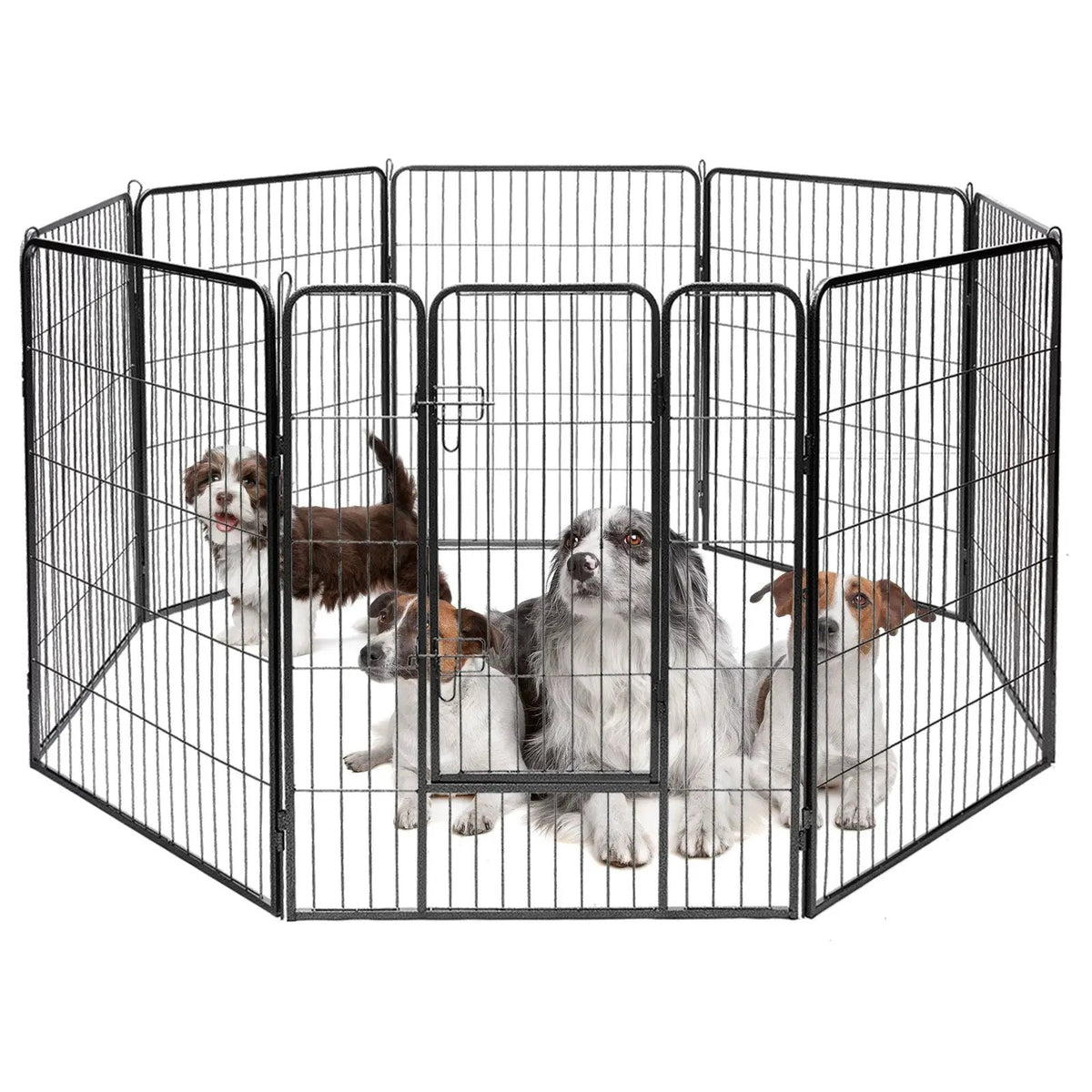 8 Metal Panel Heavy Duty Pet Playpen Dog Fence with Door, photo 8 of 9
