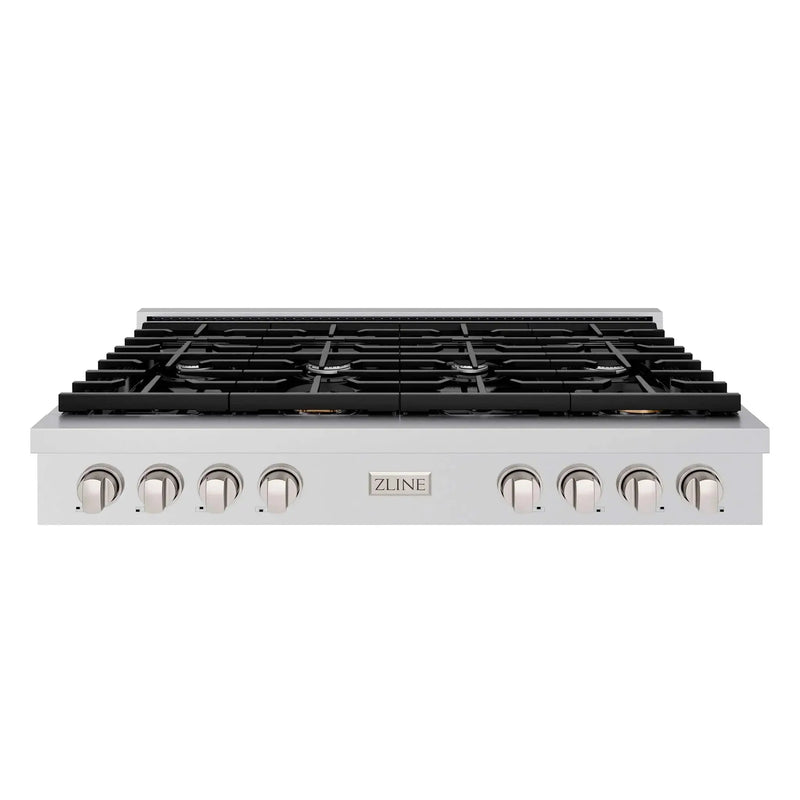 ZLINE 48" Paramount Gas Rangetop Stainless Steel SRT48 by Farmhouse Kitchen and Bath