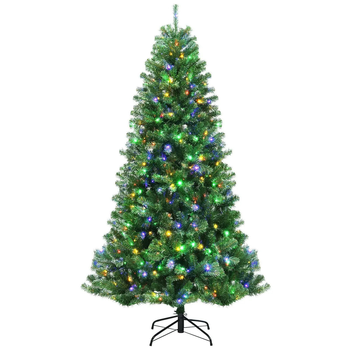 Artificial Hinged Christmas Tree with Remote-controlled Color-changing LED Lights, photo 9 of 10