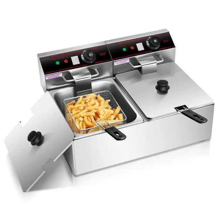 3400W Commercial Electric Fryer Dual Tank by DirectDeals