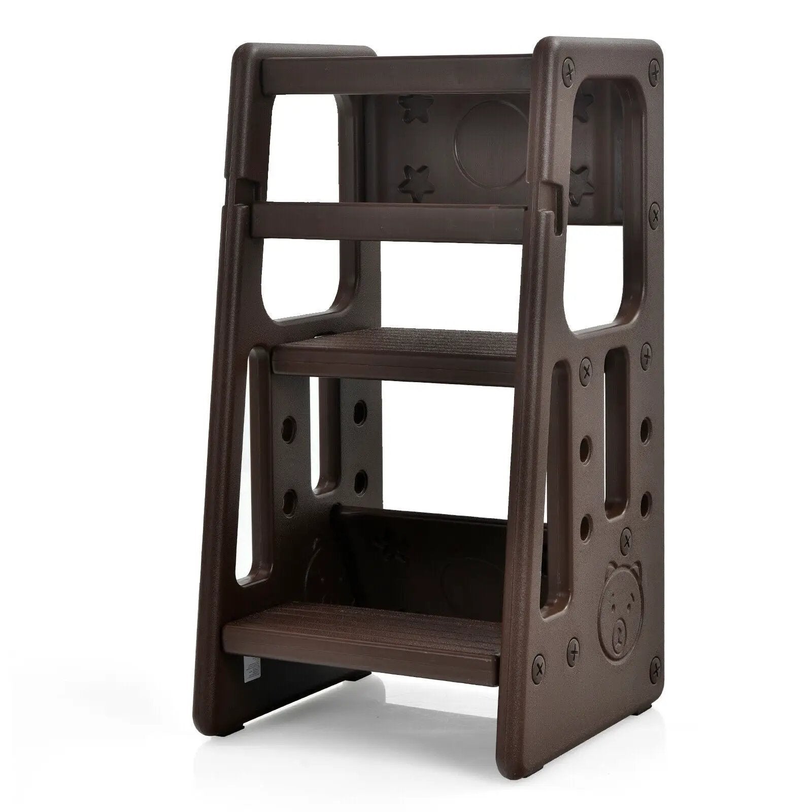 Kids Kitchen Step Stool with Double Safety Rails by DirectDeals