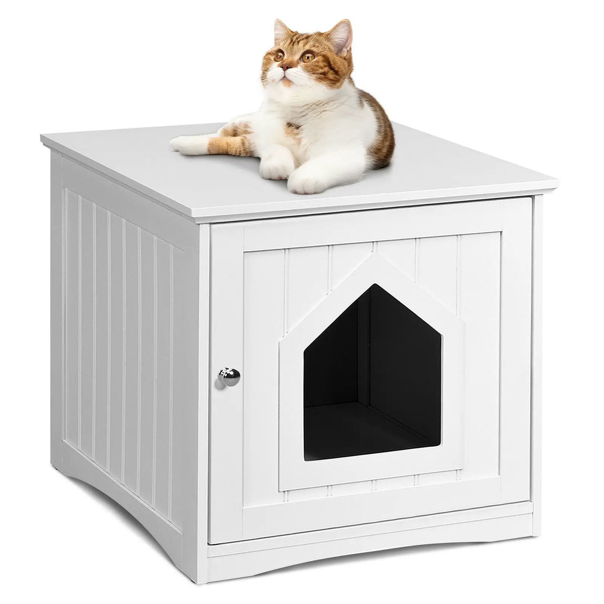 Sidetable Nightstand Weatherproof Multi-function Cat House, photo 10 of 10