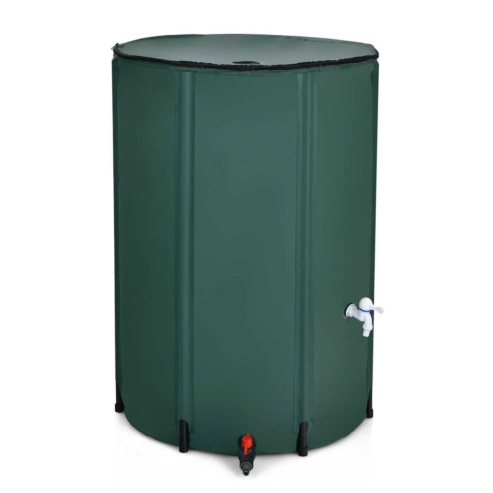 100 Gallon Portable Rain Barrel Water Collector Tank with Spigot Filter by DirectDeals