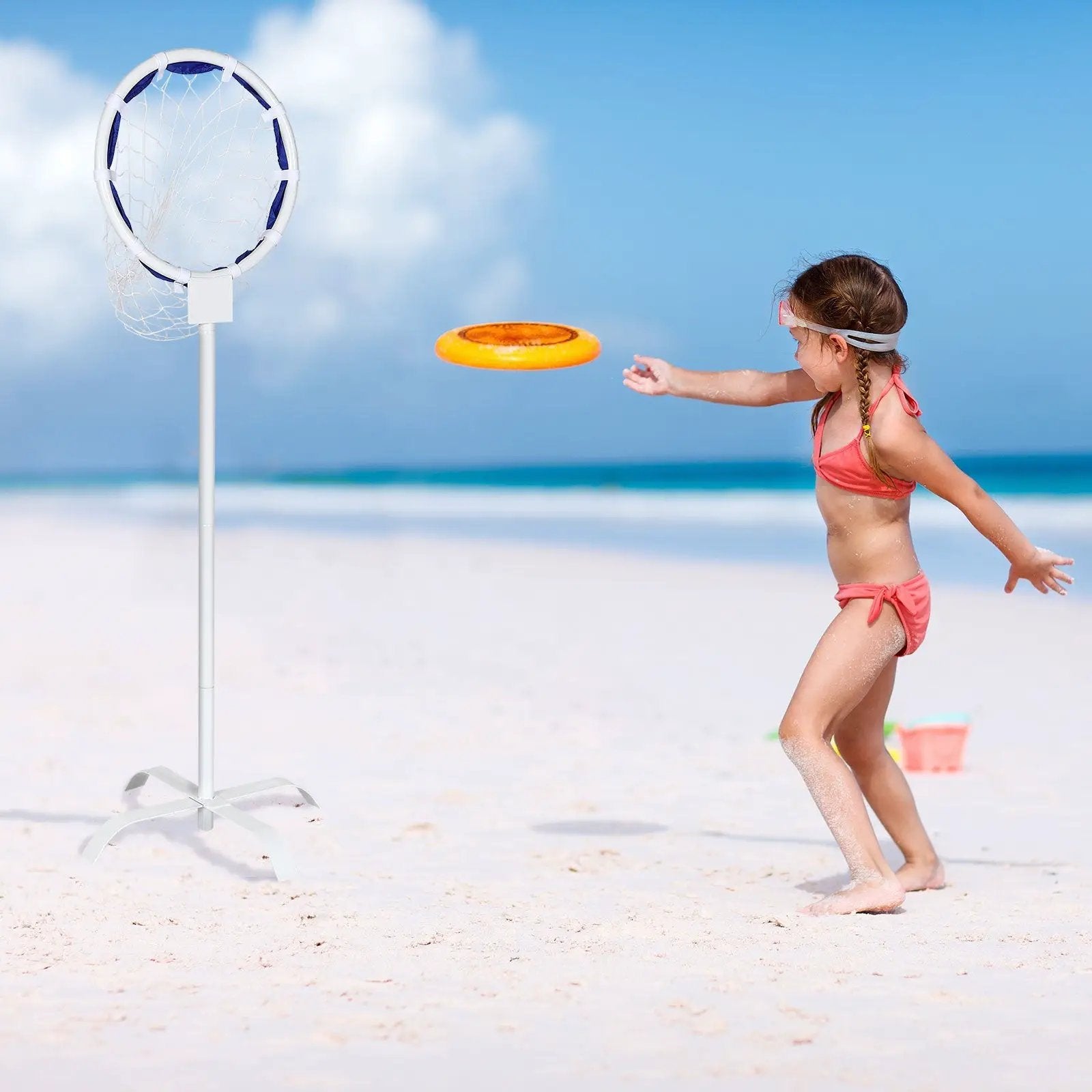 Portable Metal Flying Disc Stand with Storage Bag by DirectDeals