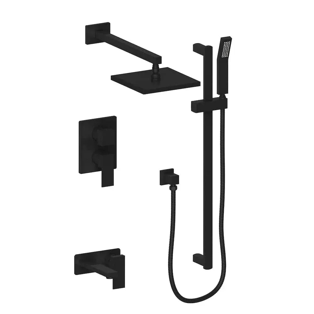 ZLINE Bliss Shower System Oversized Shower Head, BLS-SHS12-MB by Farmhouse Kitchen and Bath