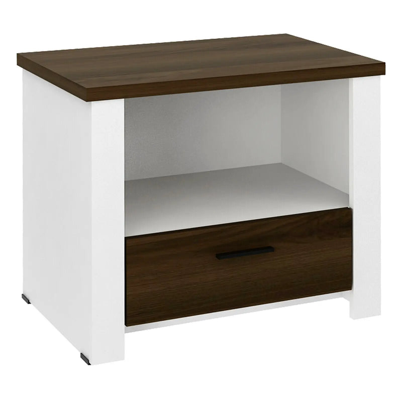 Accent Nightstand with Drawer and Open Shelf by DirectDeals