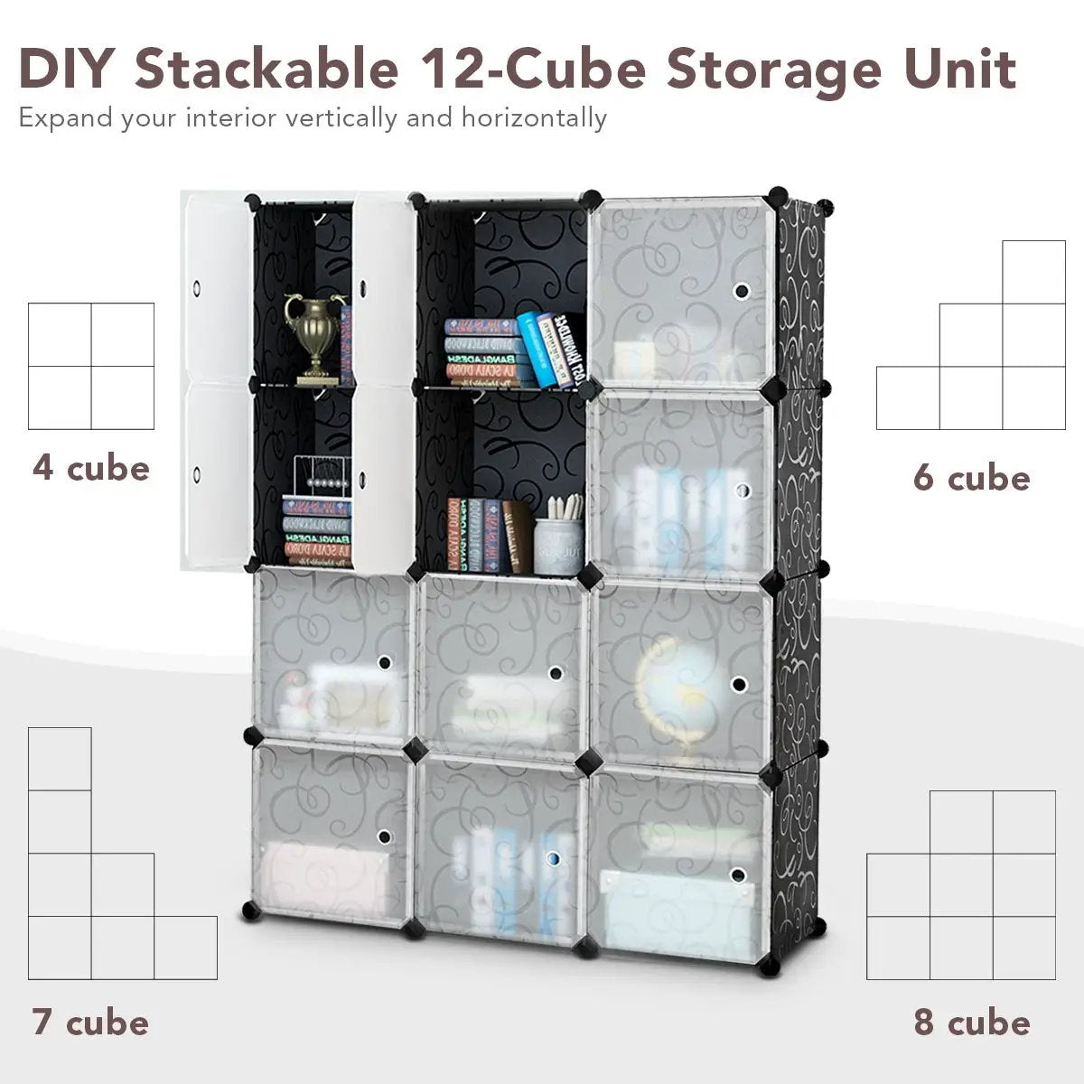DIY 12 Cube Portable Closet Storage Organizer by DirectDeals