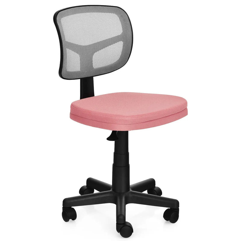 Armless Computer Chair with Height Adjustment and Breathable Mesh for Home Office by DirectDeals