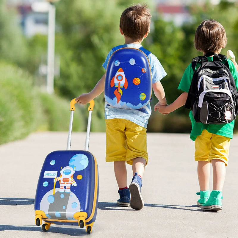 2 Pieces Kids Luggage Sets with Backpack and Suitcase for Travel by DirectDeals