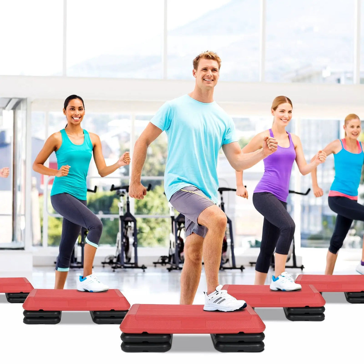 29 Inch Adjustable Workout Fitness Aerobic Stepper Exercise Platform, photo 3 of 24