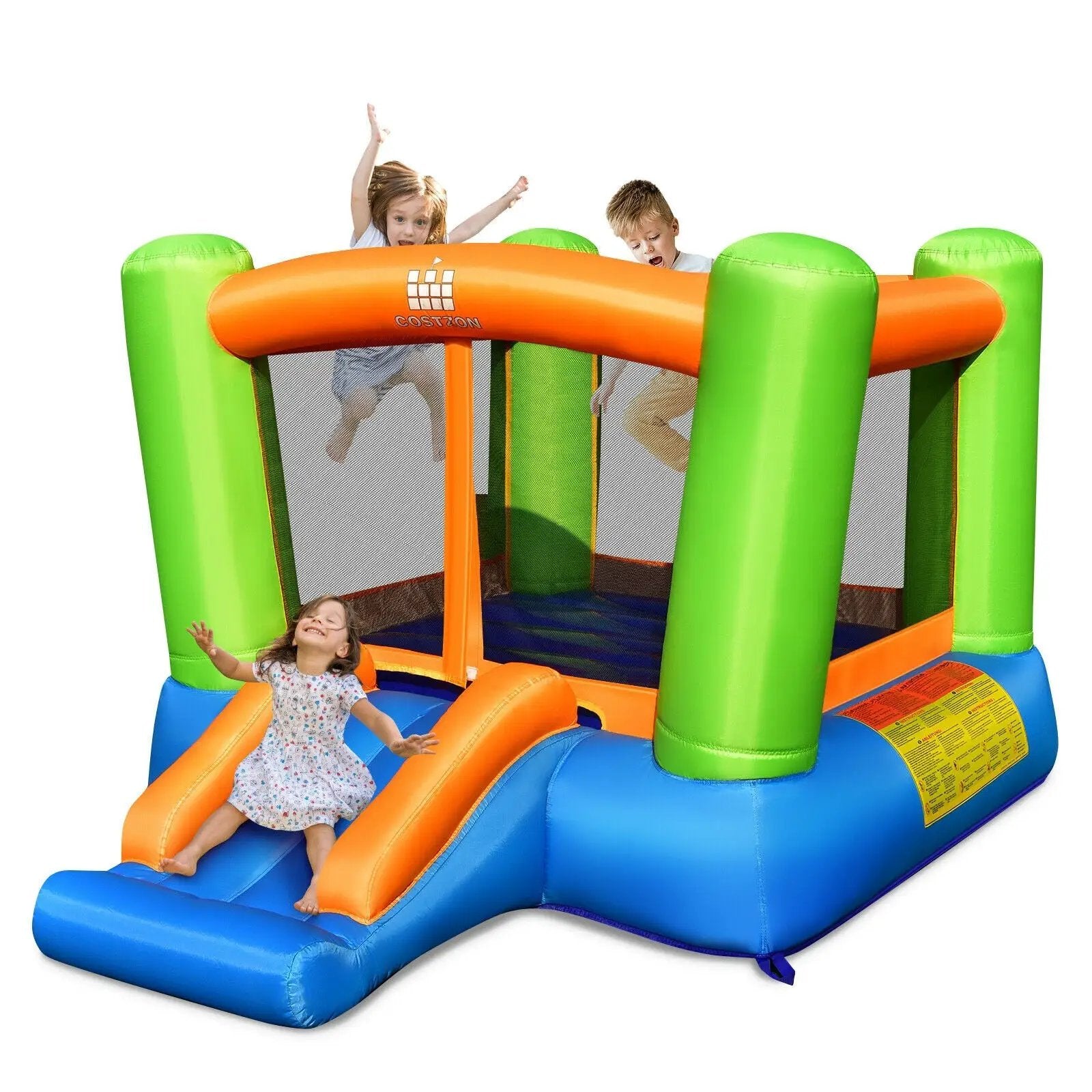 Kids Inflatable Bounce House without Blower for Indoor and Outdoor by DirectDeals