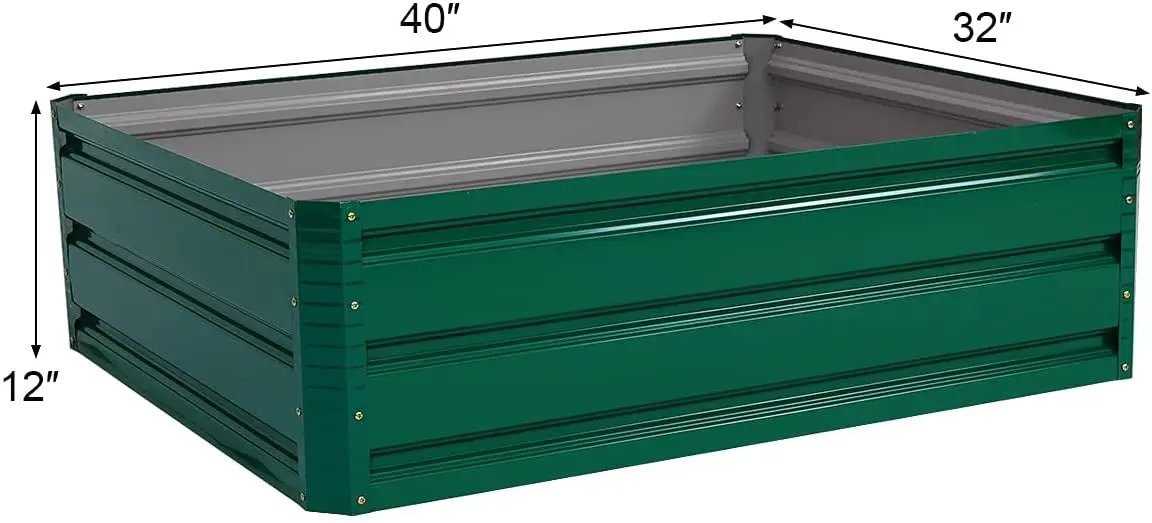 47.5 Inch Patio Raised Garden Bed Vegetable Flower Planter by DirectDeals
