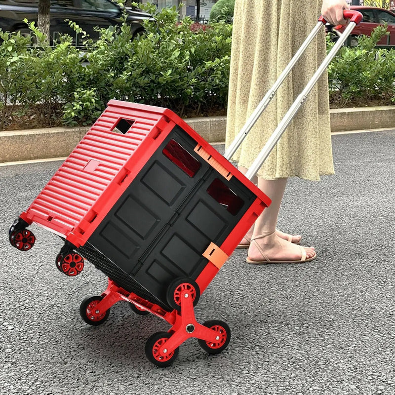 Costway Foldable Utility Cart for Travel and Shopping by DirectDeals