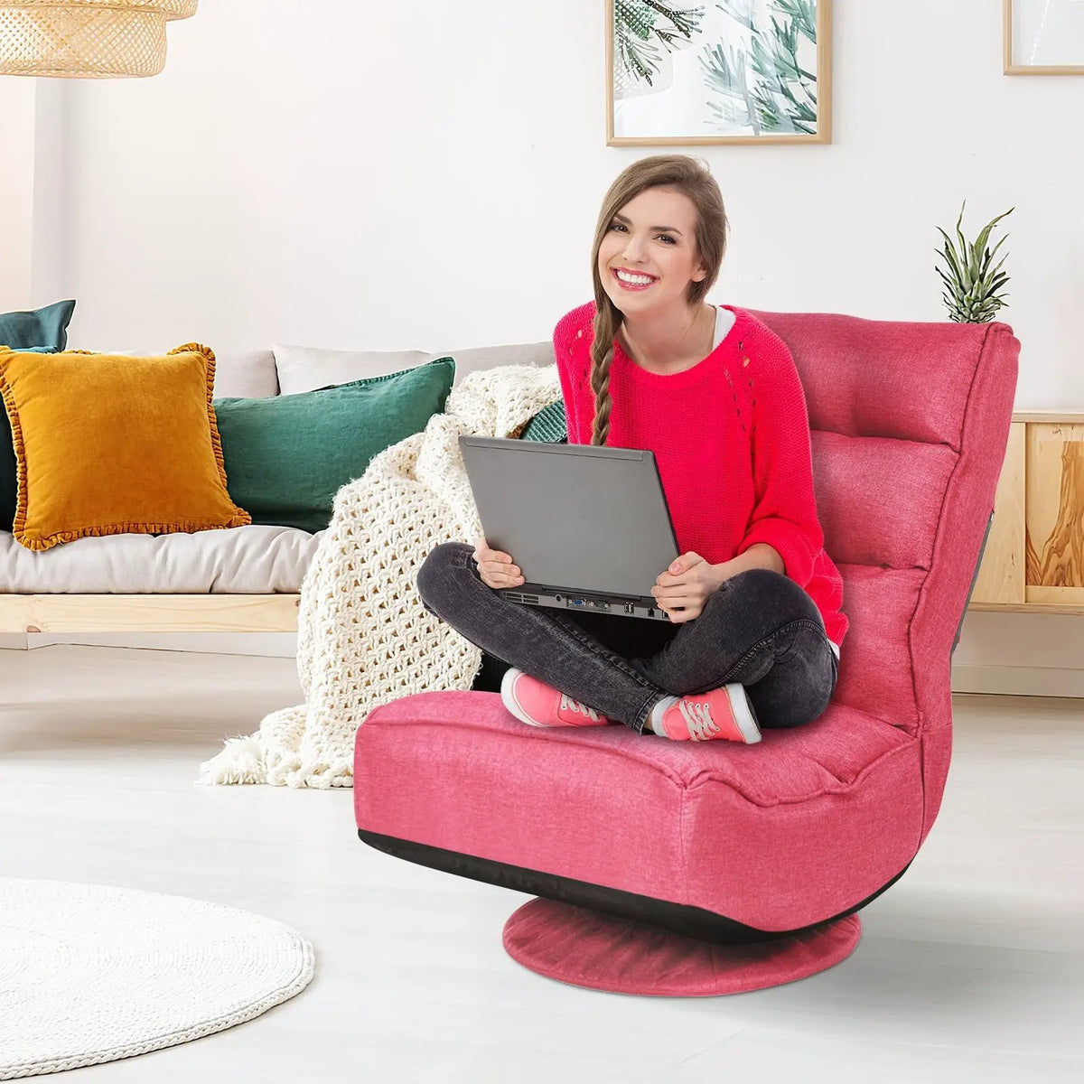 5-Position Folding Floor Gaming Chair, photo 6 of 56