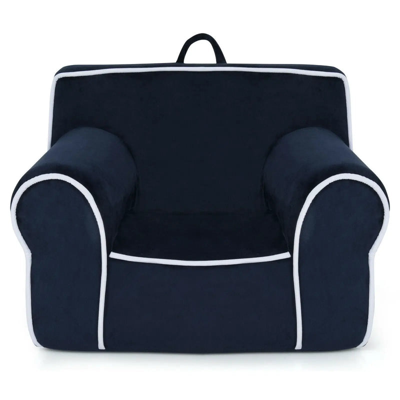 Upholstered Kids Sofa with Velvet Fabric and High-Quality Sponge by DirectDeals