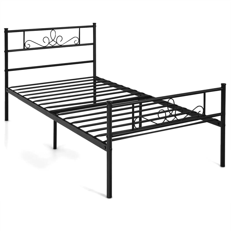 Twin/Full/Queen Size Metal Bed Frame with Headboard and Footboard by DirectDeals
