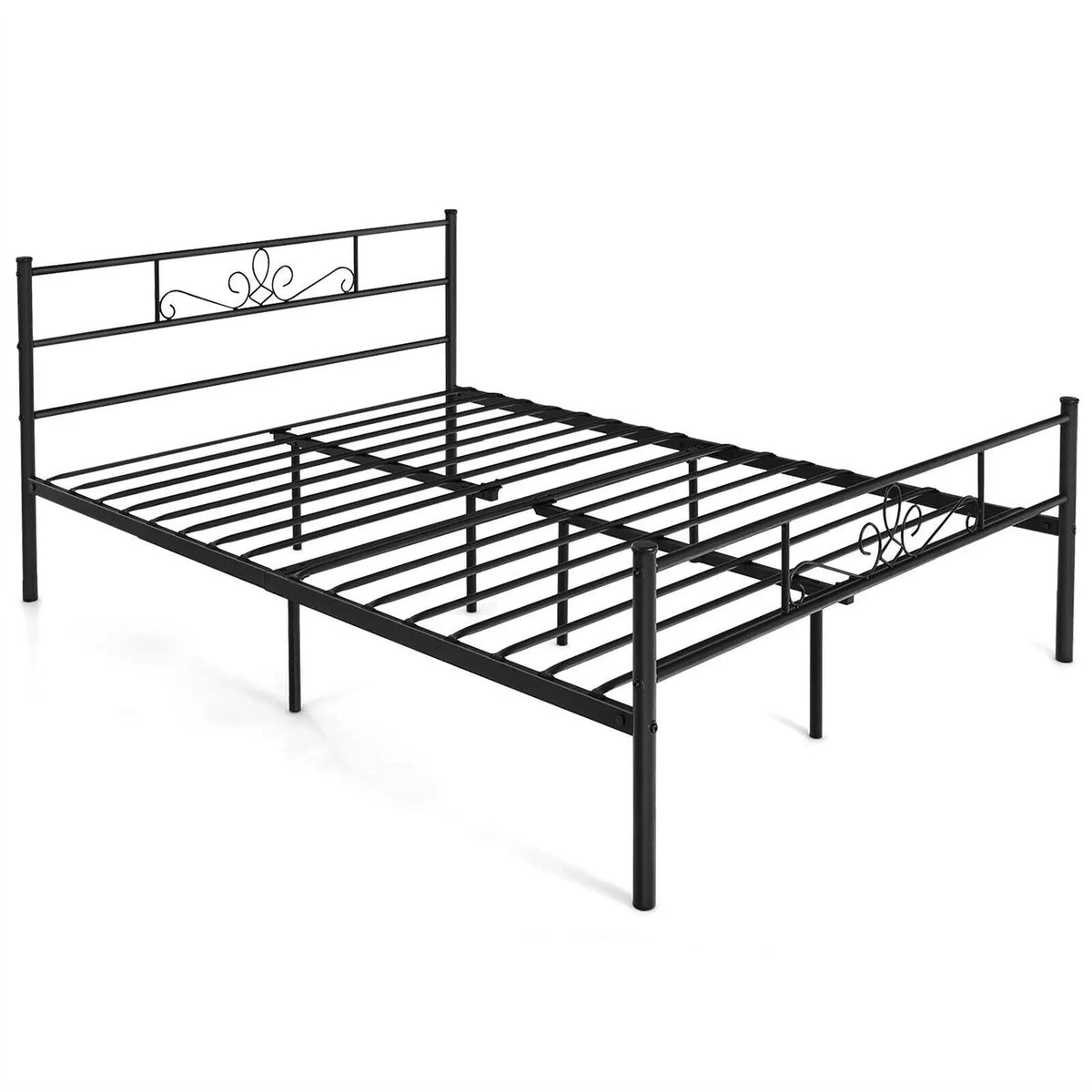 Twin/Full/Queen Size Metal Bed Frame with Headboard and Footboard, photo 3 of 10