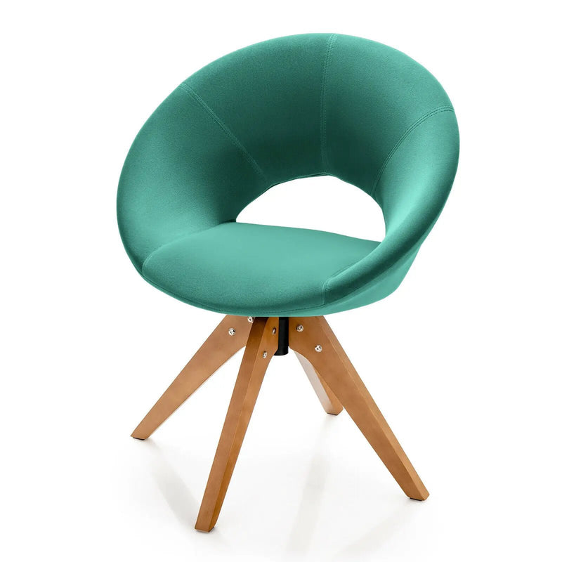 Swivel Accent Chair with Oversized Upholstered Seat for Home Office by DirectDeals