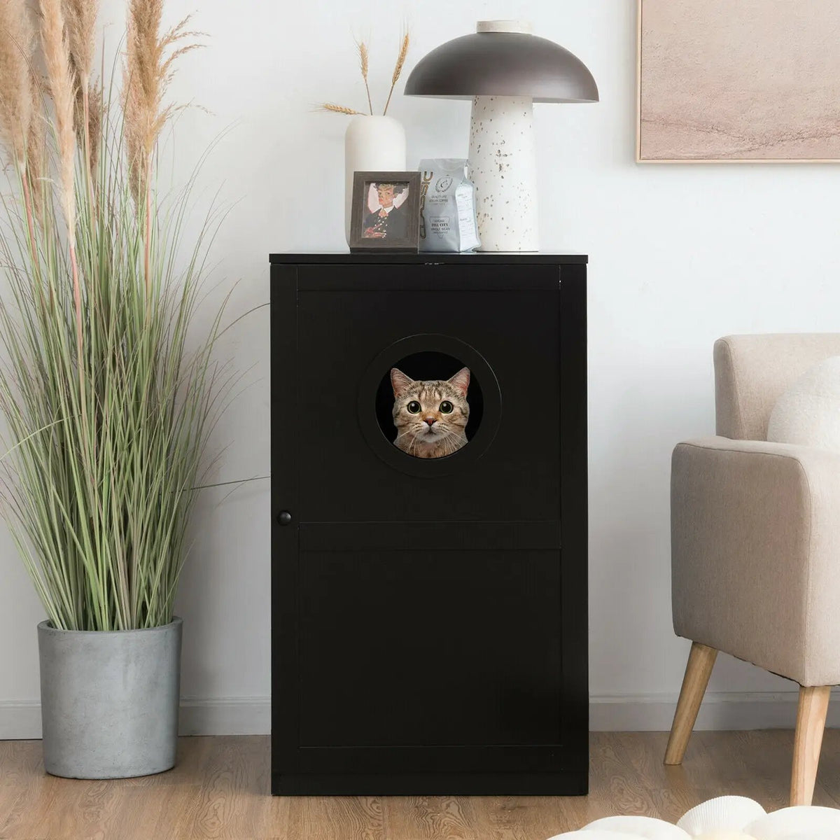 2-tier Litter Hidden Cat House With Anti-toppling Device, photo 4 of 16