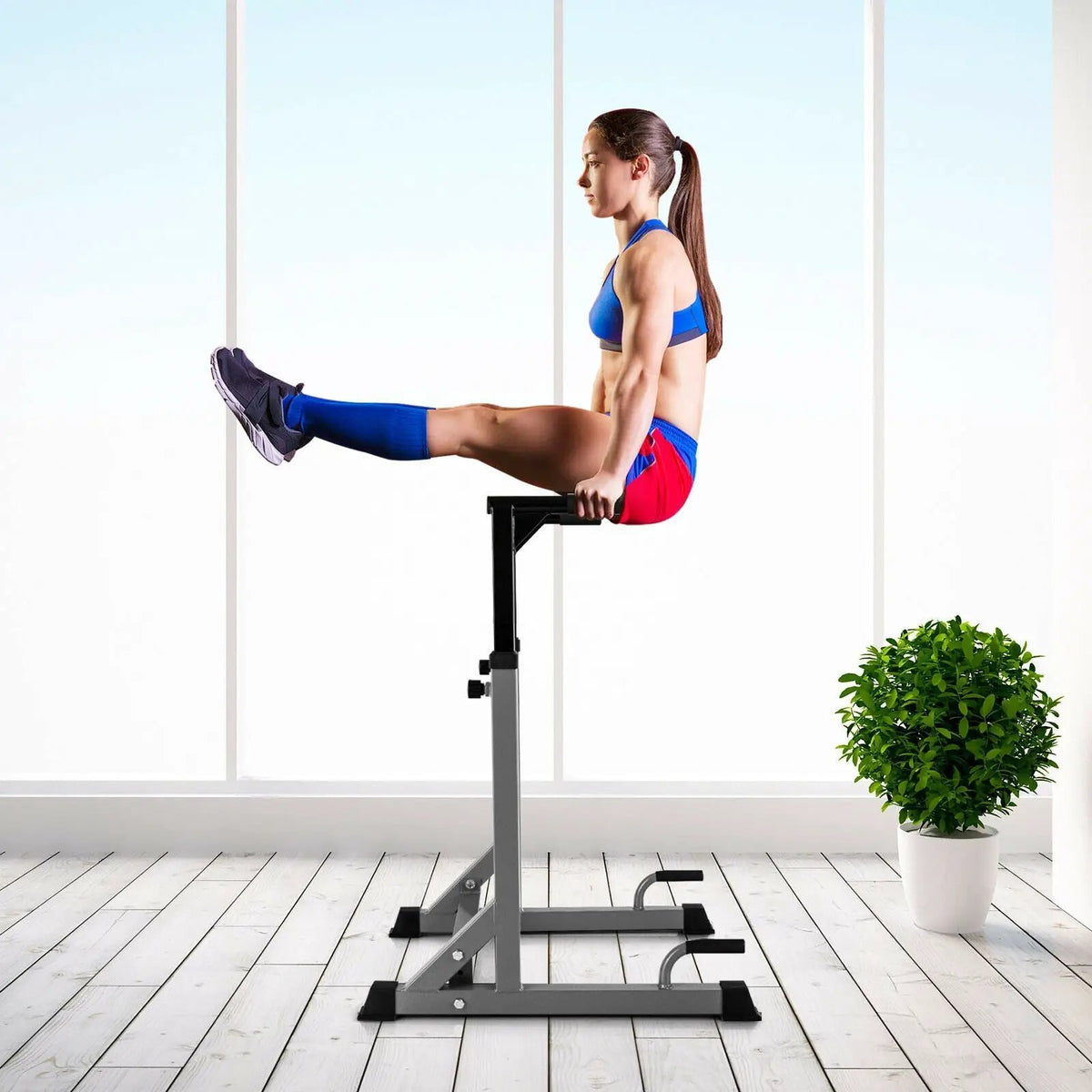 Adjustable Dip Bar with 10 Height Levels, photo 2 of 16