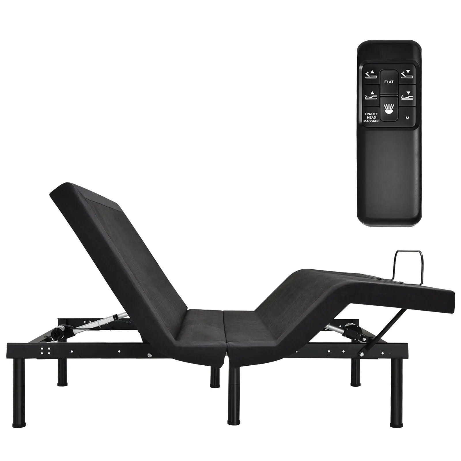 Adjustable Electric Bed Frame with Massage Remote Control by DirectDeals
