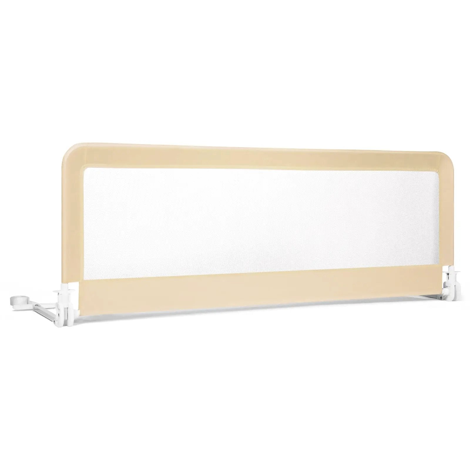 59 Inch Folding Breathable Baby Bed Rail Guard with Safety Strap by DirectDeals