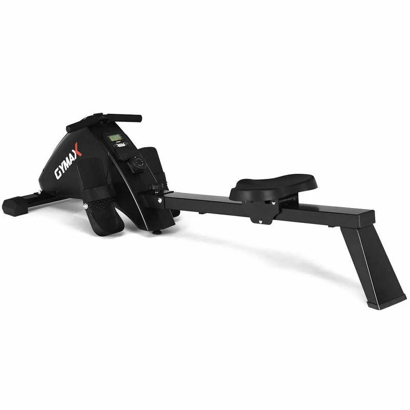 Foldable Magnetic Quiet Operated Fitness Rowing Machine with 10 Level Adjustable Resistance by DirectDeals