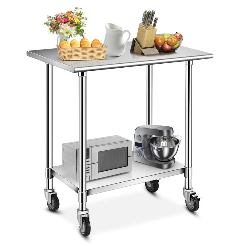 Stainless Steel Commercial Kitchen Prep and Work Table by DirectDeals