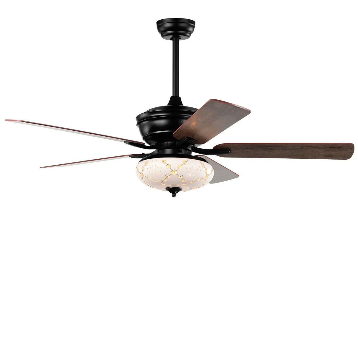 52 Inch Ceiling Fan with 3 Wind Speeds and 5 Reversible Blades, photo 3 of 9