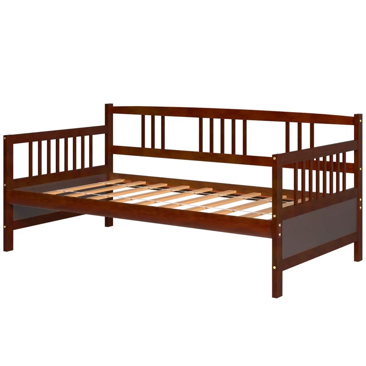 Twin Size Wooden Slats Daybed Bed with Rails, photo 3 of 10