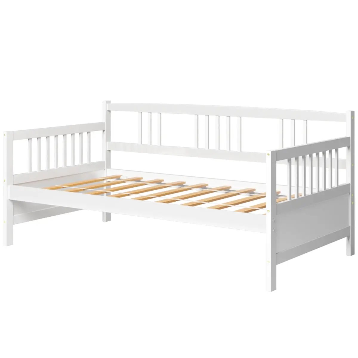 Twin Size Wooden Slats Daybed Bed with Rails, photo 10 of 10