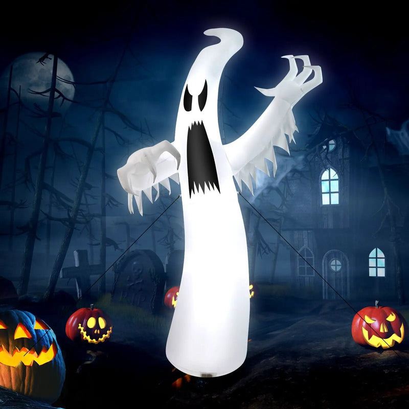 12 Feet Halloween Inflatable Ghost with LED Lights by DirectDeals