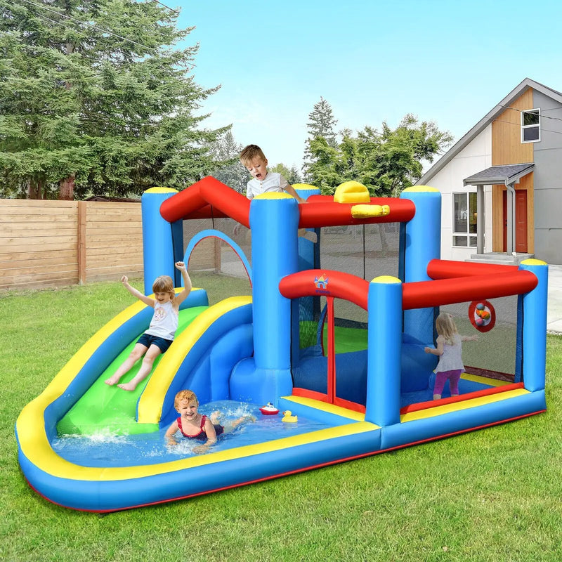 Inflatable Kids Water Slide Outdoor Indoor Slide Bounce Castle without Blower by DirectDeals