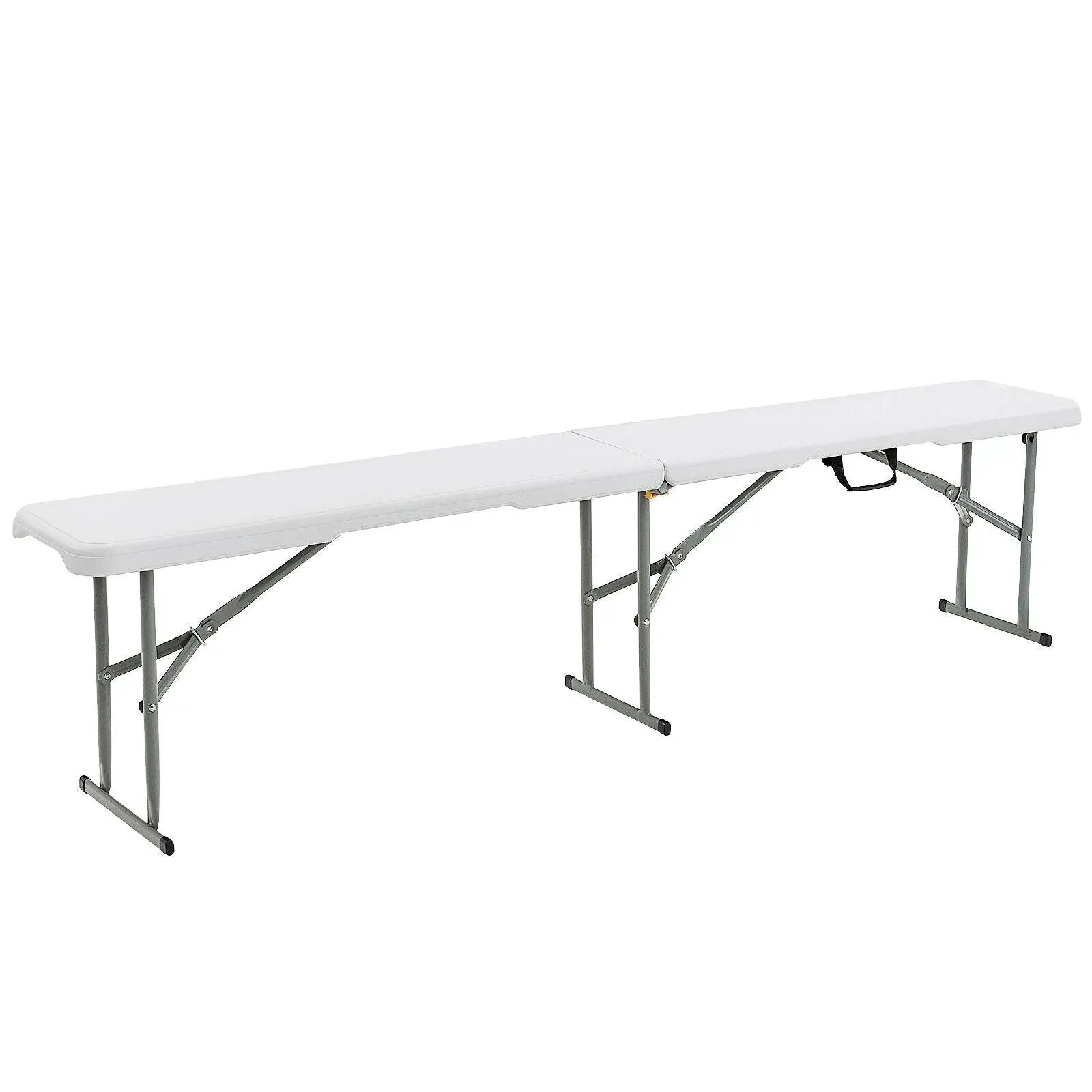 6 Feet Portable Picnic Folding Bench 550 lbs Limited with Carrying Handle by DirectDeals