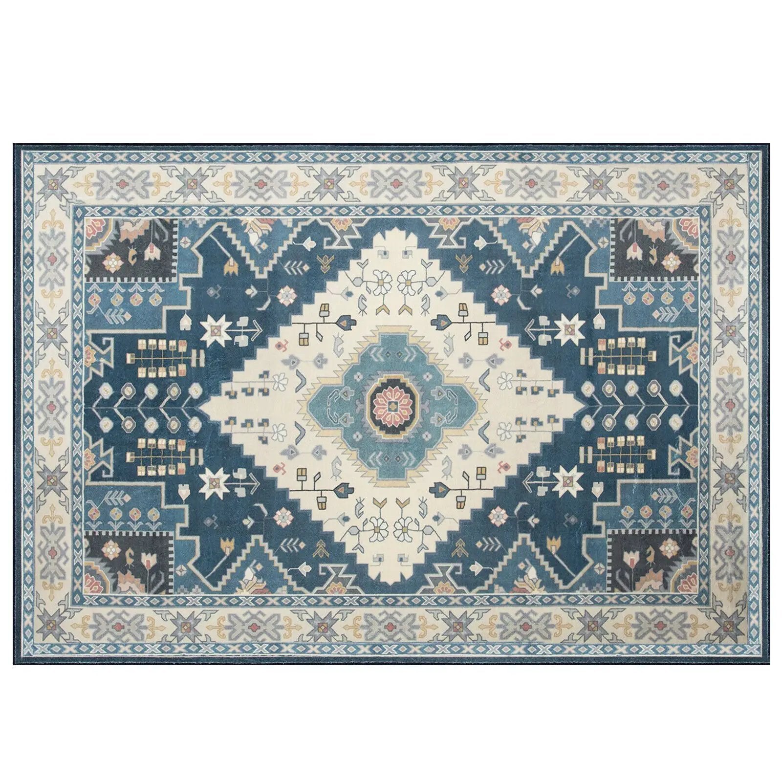 Faux Wool Fabric Area Rugs Doormat by DirectDeals