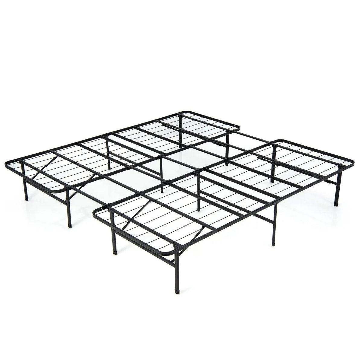 Full/King Size Folding Steel Platform Bed Frame for Kids and Adults, photo 4 of 9