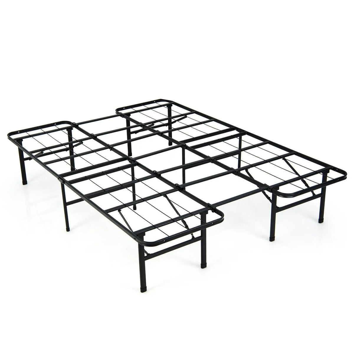 Full/King Size Folding Steel Platform Bed Frame for Kids and Adults, photo 9 of 9