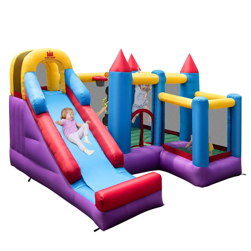 5-in-1 Inflatable Bounce Castle without Blower by DirectDeals