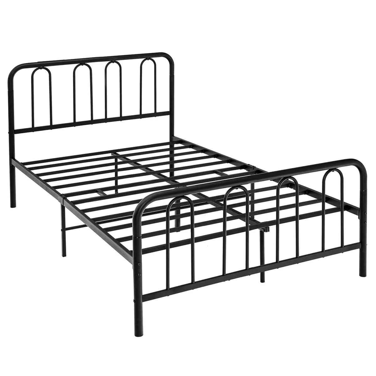 Full/Queen Size Metal Bed Frame with Headboard and Footboard, photo 3 of 10