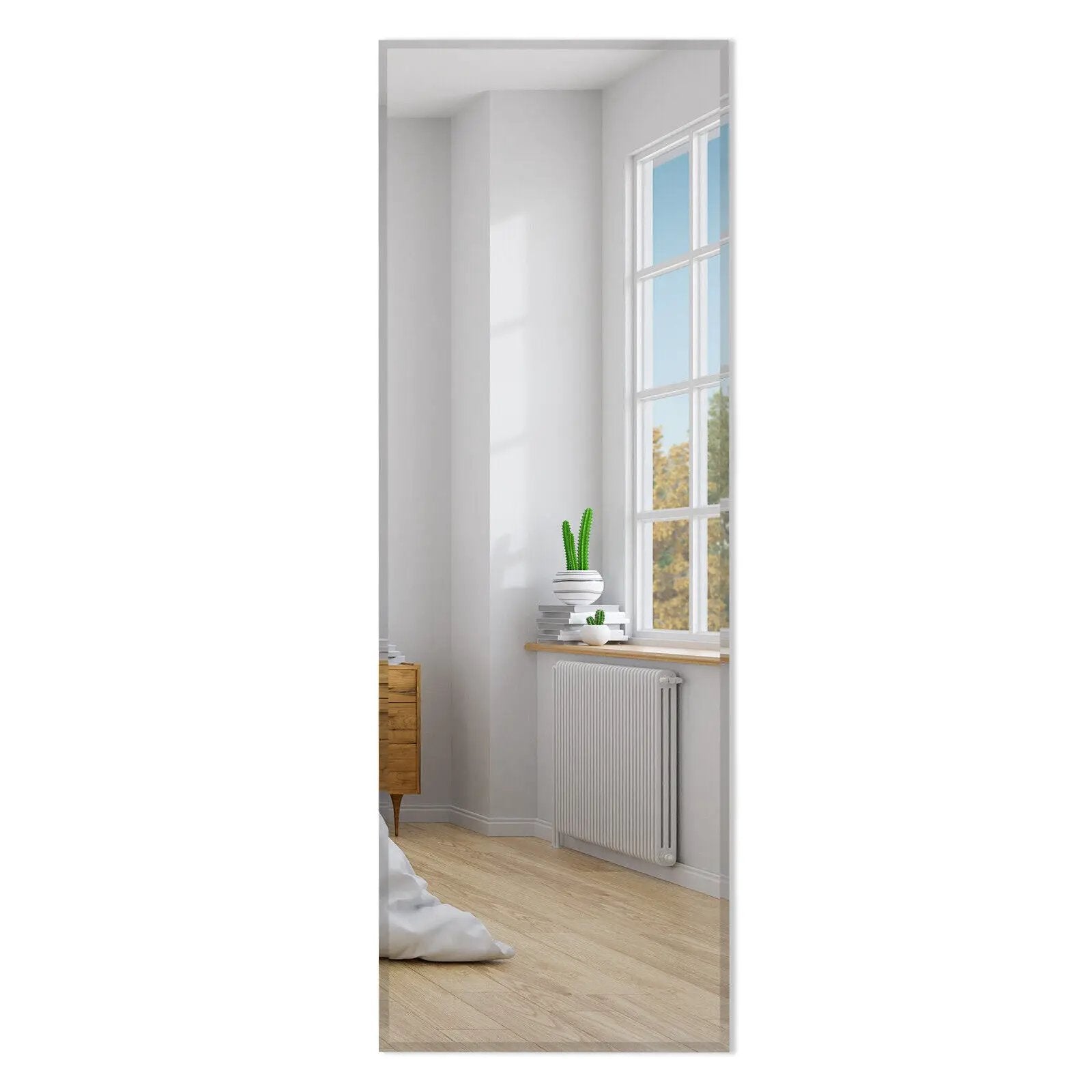 43 x 15 Inch Wall Mounted Frameless Full Length Mirror by DirectDeals