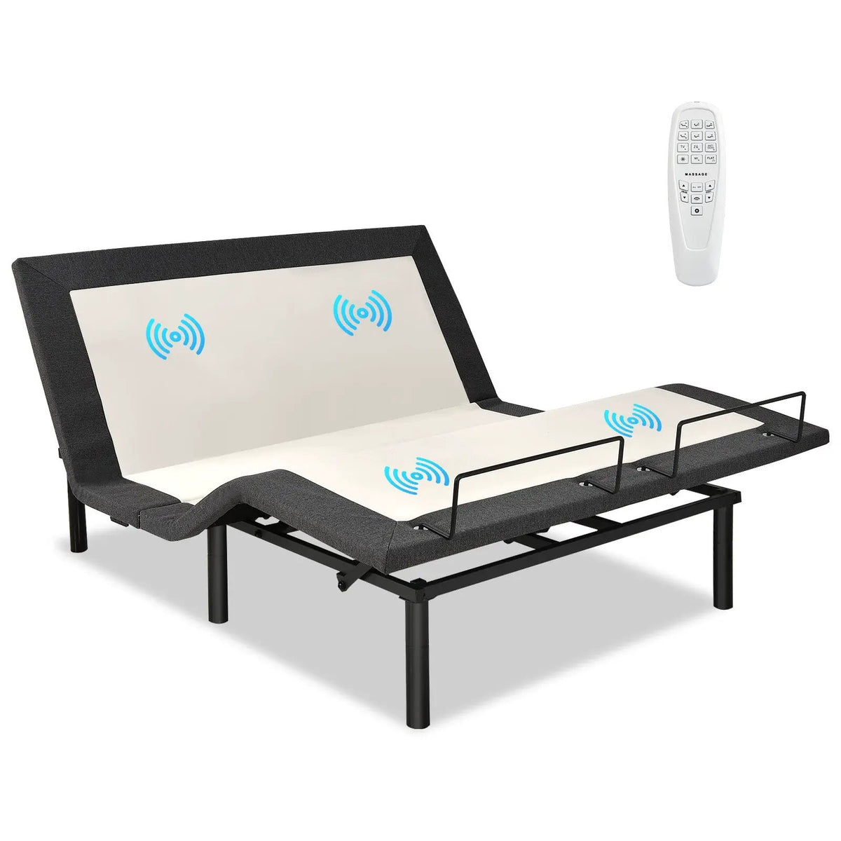 Queen Size Adjustable Bed Base Electric Bed Frame with Massage Modes, photo 7 of 16