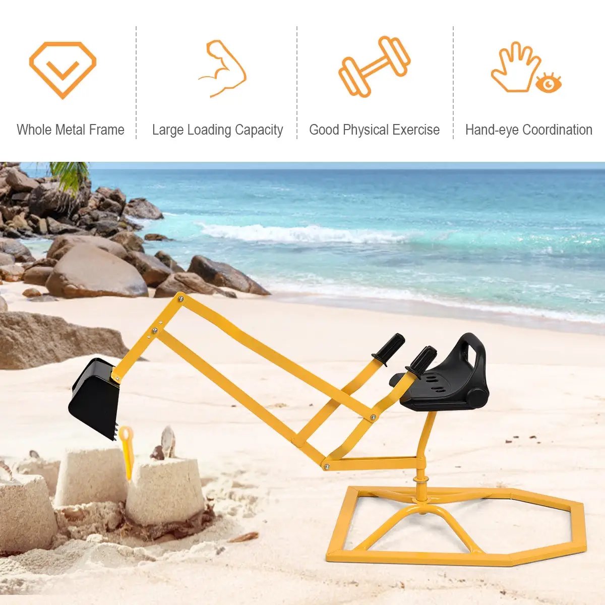Heavy Duty Kid Ride-on Sand Digging Digger by DirectDeals