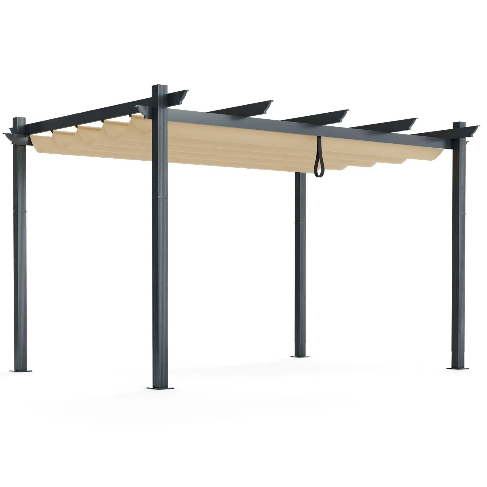 10 x 13 Feet Outdoor Aluminum Retractable Pergola Canopy Shelter by DirectDeals
