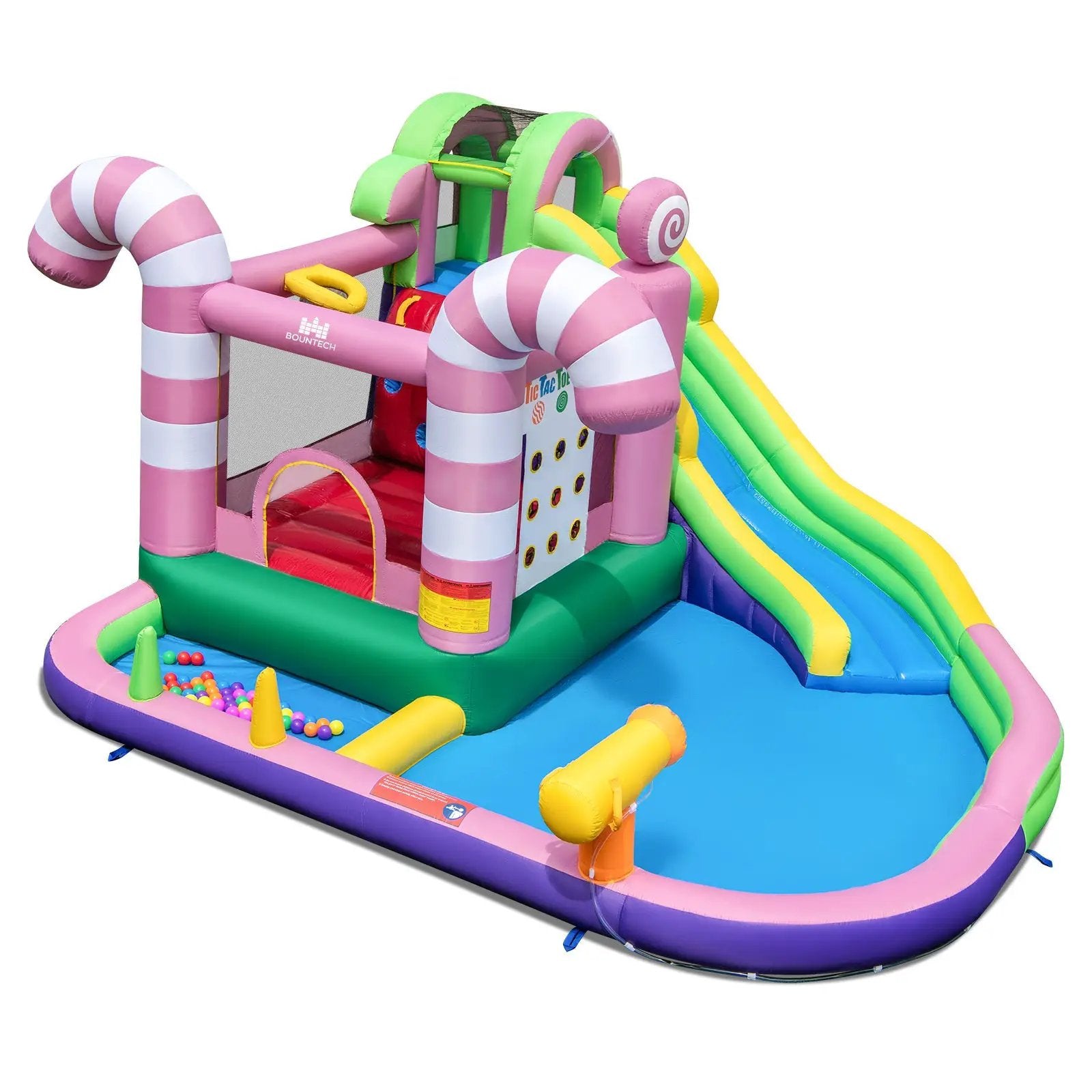 9-in-1 Inflatable Sweet Candy Water Slide Park by DirectDeals