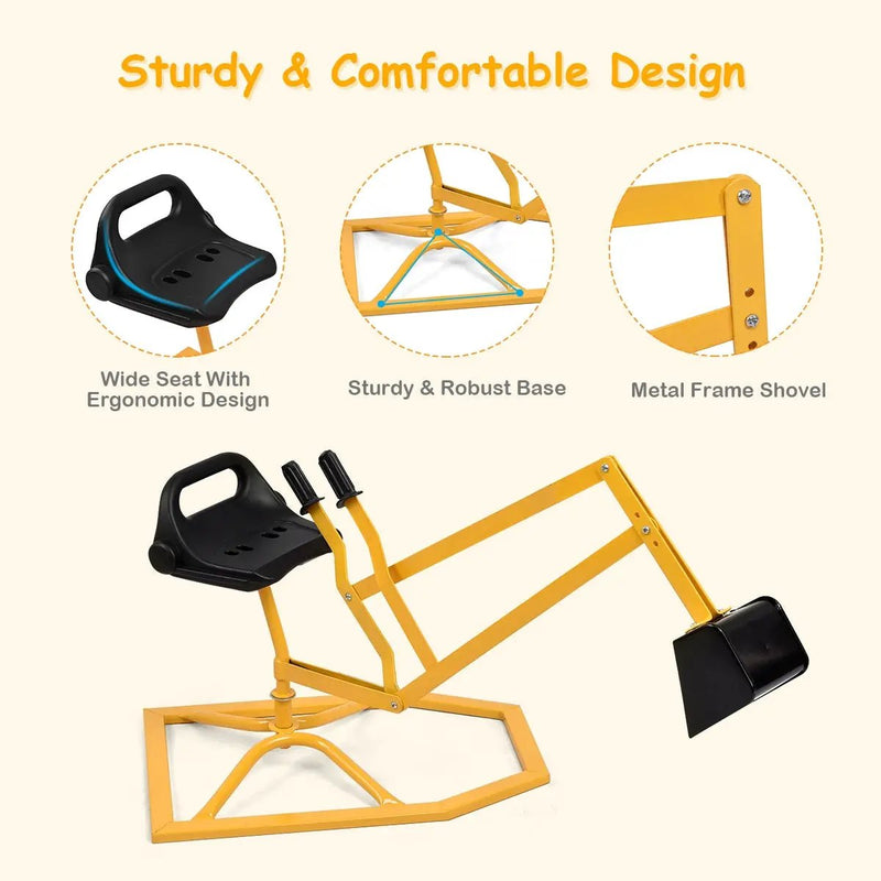 Heavy Duty Kid Ride-on Sand Digging Digger by DirectDeals