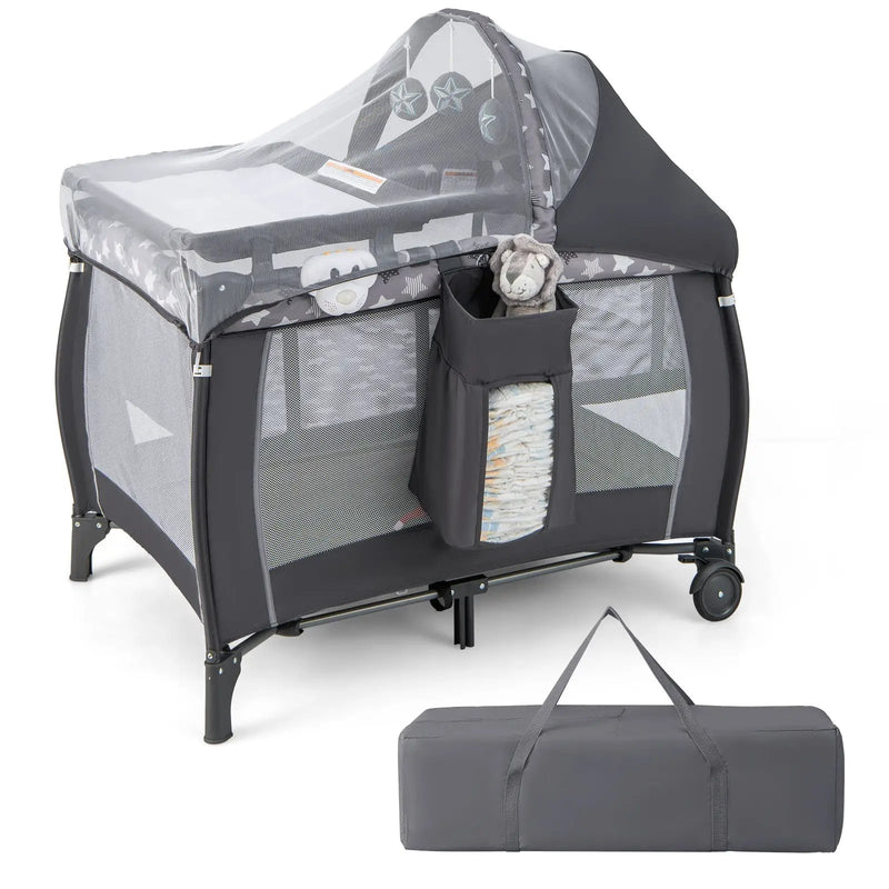 Portable Baby Nursery Center 4-in-1 Portable Travel Crib by DirectDeals