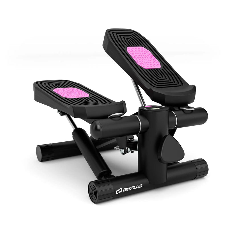 Mini Stepper with Resistance Bands and Adjustable Height for Exercise at Home by DirectDeals