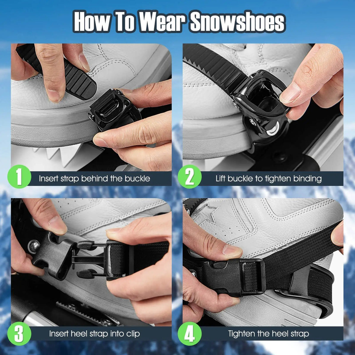 21/25/30 Inch 4-in-1 Lightweight Terrain Snowshoes with Flexible Pivot System, photo 20 of 24
